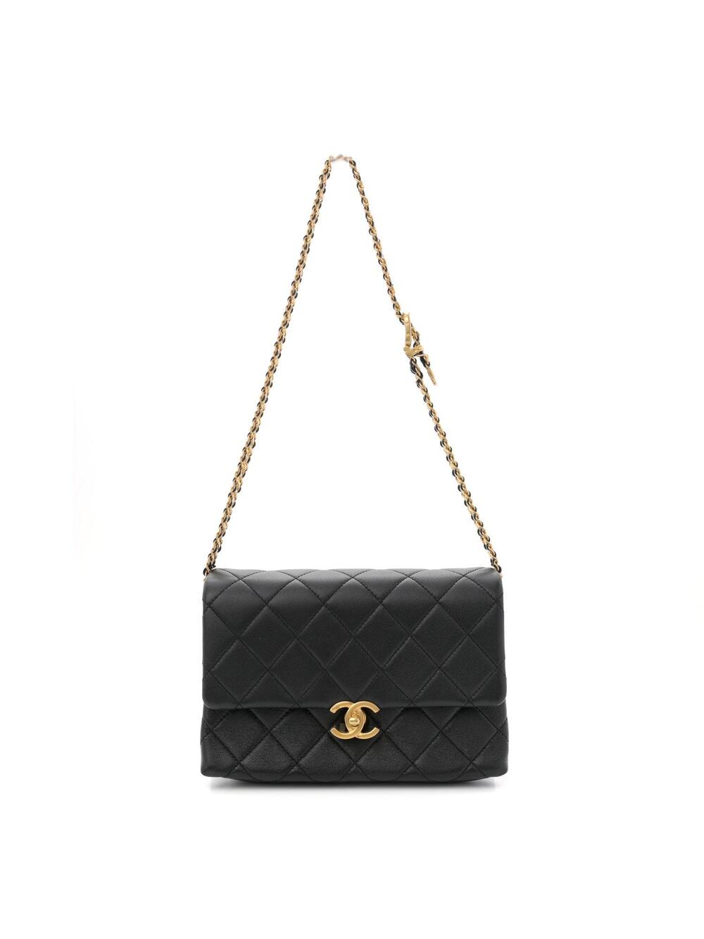 Chanel Calfskin Quilted Belt Chain Flap #349536C57B